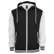 Urban Classics University Windbreaker Zwart-Wit