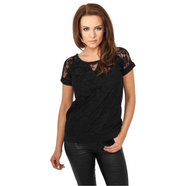 Urban Classics Double Layer Laces Tee