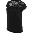 Urban Classics t-shirt met kant dames