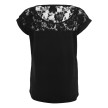 Urban Classics t-shirt met kant dames