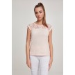 Urban Classics t-shirt met kant dames