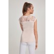 Urban Classics t-shirt met kant dames