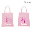 Sansha Katoenen Shopper met Afbeelding Ballerina