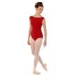 Capezio Leotard met lage rug dames bordeaux