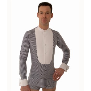Very Zofcin Performance shirt zwart en wit gestreept