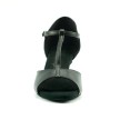 Rumof Nina Zwarte dansschoenen Latin met T-Band