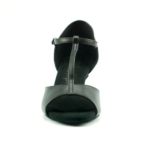 Rumof Nina Zwarte dansschoenen Latin met T-Band