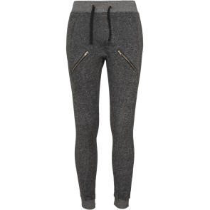 Urban Classics Ladies Zipped Melange Sweatpants