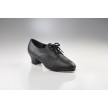 Dames Tapdans schoenen met blokhak en veters Capezio CG54 west end 2 zwart leer