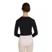 Capezio TC0010 wikkelvest voor ballet lange mouwen achterkant 