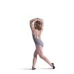 Capezio 10678W bijzonder balletpak bandjes patroon grijs 