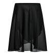Rumpf RU3050 chiffon wikkelrok zwart lange achterkant