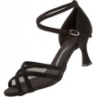 Diamant 035-087-013 latin schoenen flare hak zwart