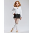 Temps Danse Darling jr wit fleece vestje voor meisjes