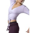 Cross-over vest voor ballet paars Temps danse vigueur