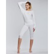 Temps danse voyance legging driekwart wit yoga