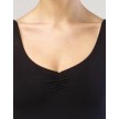 Temps-Danse lange top hemdmodel V-model zwart 