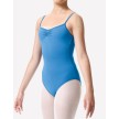 Temps-Danse dames balletpak spaghettibandjes blauw voorkant