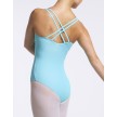 Temps-Danse dames balletpak dubbele spaghettibandjes lichtblauw achterkant
