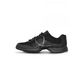 Bloch S0598 zwarte danssneakers splitzool zijkant