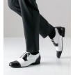 heren dansschoenen werner kern in tweekleurig leer zwart wit 28051