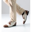 Werner Kern 28051 Bergamo heren dansschoenen zwart wit leer retro swing latin tango