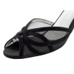 Anna Kern 740-60 Adele latin schoenen open neus met suede vlechtwerk en gaas