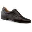 Sportieve Heren Dansschoenen Ballroom Latin Salsa Zwart Leer Hak 2 cm Werner Kern 28020