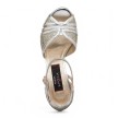 Nueva Epoca zilveren latin schoenen zachte zool