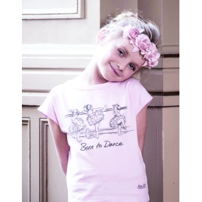 Miss Ellie T-shirt met Afbeelding Ballerina's aan de Barre