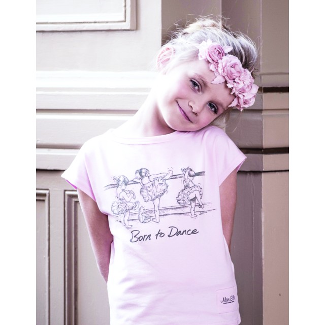 Miss Ellie T-shirt met Afbeelding Ballerina's aan de Barre