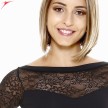 So Danca E10999 zwart balletpakje met kant aan de voorkant