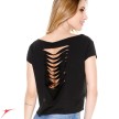 Crop top E11165 Black