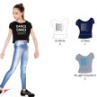 Crop top E11166 kinderen
