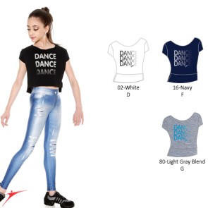 Crop top E11166 kinderen