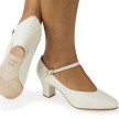 So Danca Dansschoenen Ivory CH52 IV lederen zool