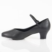 zwarte Dames Tap dansschoenen met lage blokhak van 35 mm TA55