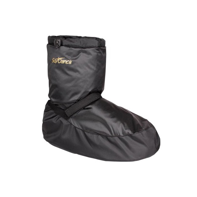 SoDanca Warm-up Ballet Boot AC13 Zwart met klittenband