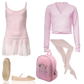 Papillon Alista Balletkleding Set 6 | Balletpakje + Vestje + Balletschoenen + Rugzakje + Panty