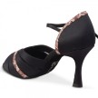 Rummos R505 041 Ali zwart satijnen Dansschoenen met print