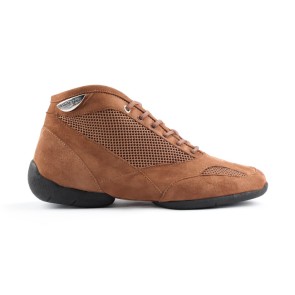 Portdance PD960 Premium Hoge Nubuck Danssneakers Karamel