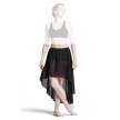 Bloch R8821 Daria hoog laag rok met shorts zwart