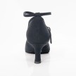 Diamant 141-077-335 latin schoenen voor dames zwart flare hak 