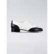 Bloch S0431 tapschoenen voor dames vetersluiting zwart wit zijkant