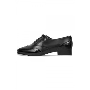 Bloch S0431 tapschoenen voor dames vetersluiting zwart zijkant