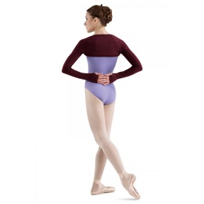 Bloch Z0979 dames bolero Lydia burgundy achterkant