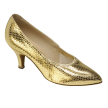Supadance 1001 dames ballroomschoenen elastische rand goud