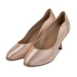 Supadance 1018 dames ballroomschoenen flare hak roze satijn binnenzool