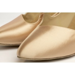 Supadance 1021 ballroomschoenen goud satijn detail 