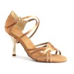 Portdance PD410 dansschoenen dunne bandjes brons